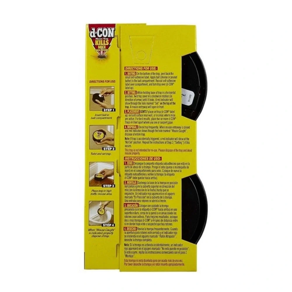 d-CON Covered Mouse Trap, 2 Plastic Traps